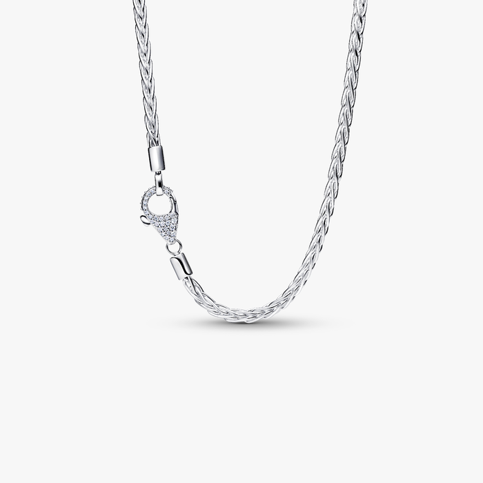 Collane e Pendenti Collana Maglia Coda di Volpe con Chiusura Pavè