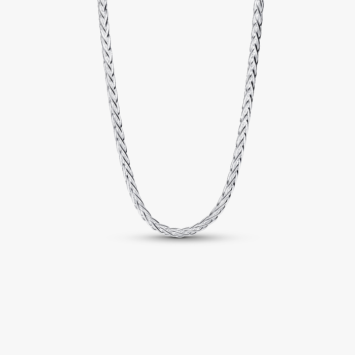 Collane e Pendenti Collana Maglia Coda di Volpe con Chiusura Pavè