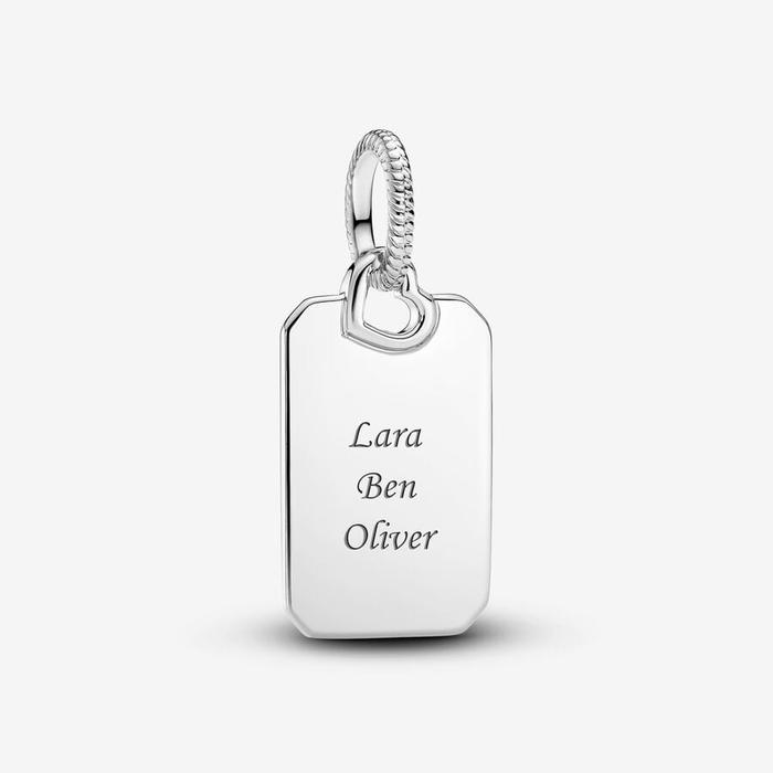 Colliers à pendentif médaille rectangulaire