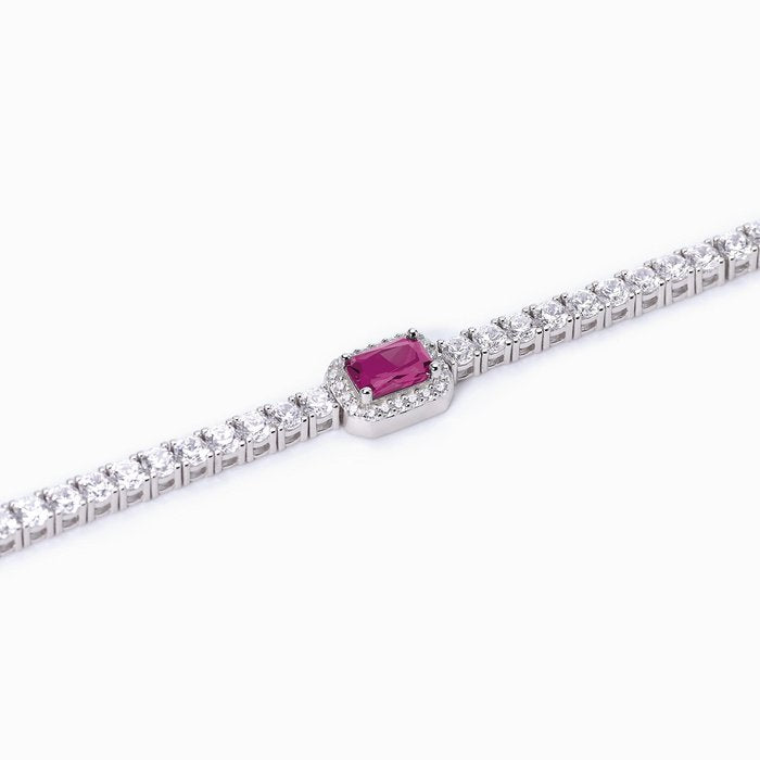 Silver Tennis with Synthetic Ruby COOL OR RÉTRO?