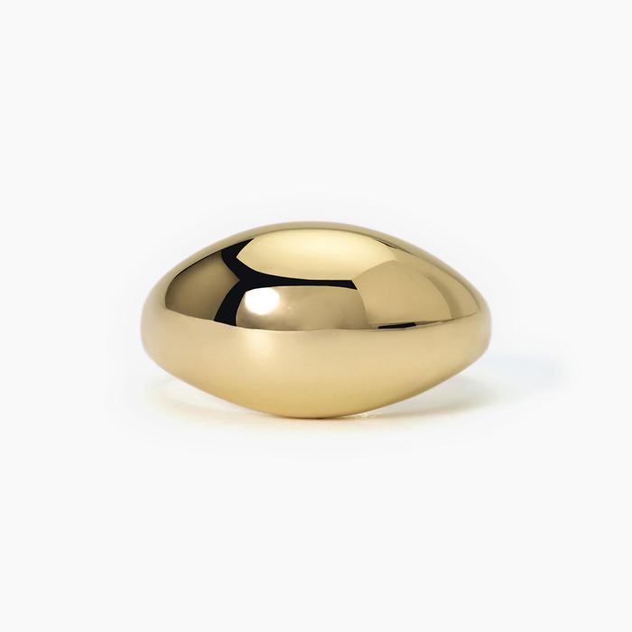 NICOLE gold plated silver chevalier ring