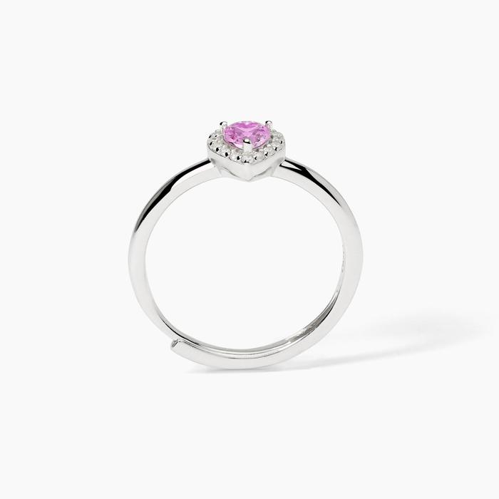 Silver ring with synthetic tourmaline LOVE AFFAIR