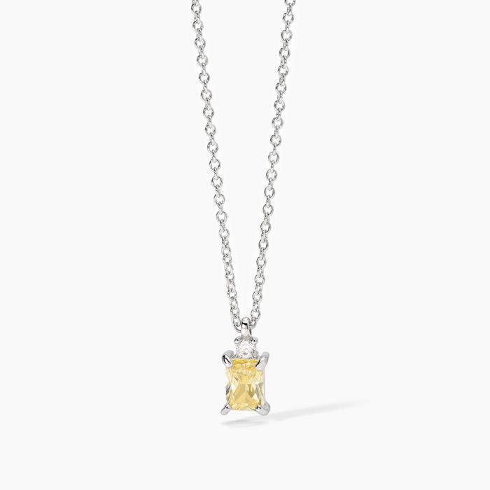 Girocollo in argento con zircone Lemon BATTITO