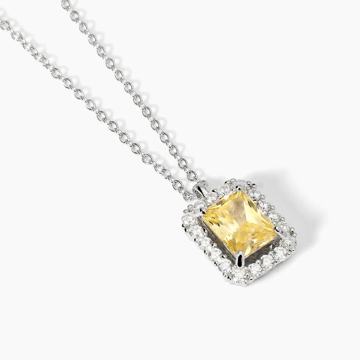 Girocollo in argento con zircone Lemon DESIDERIO INFINITO