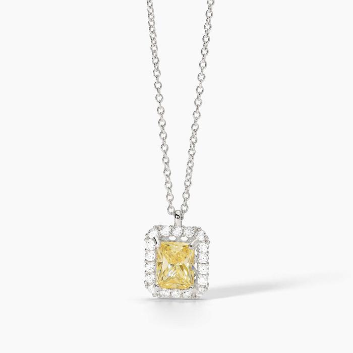 Girocollo in argento con zircone Lemon DESIDERIO INFINITO