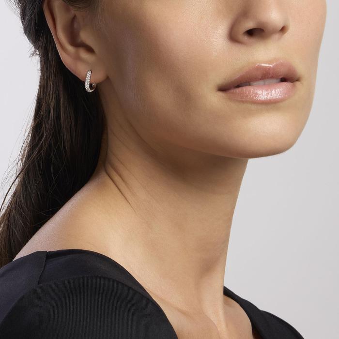 COUTURE Silver Oval Earrings