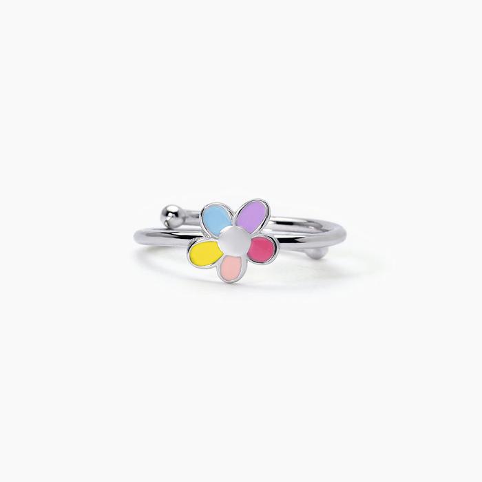 Bague en argent avec fleur BLOOM