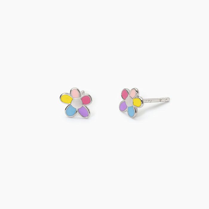 BLOOM Flower Silver Earrings