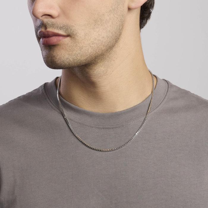 Collier en argent avec chaîne vénitienne BOX