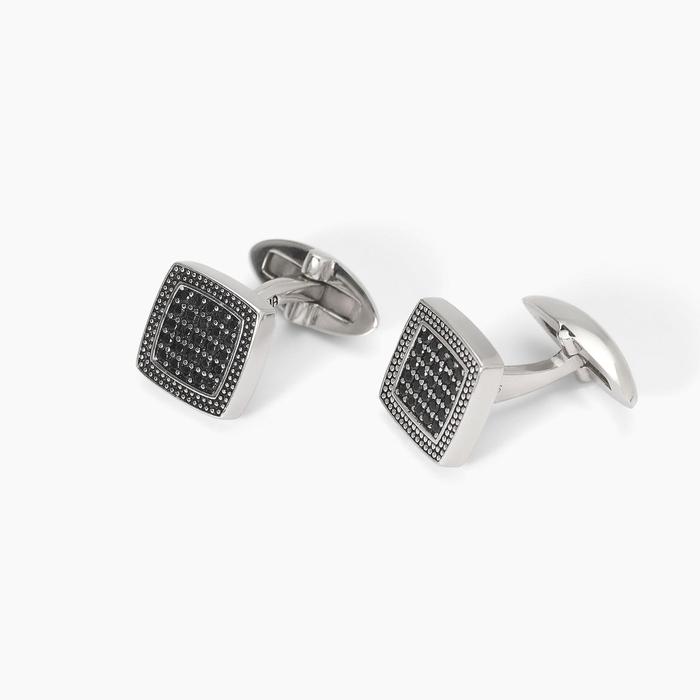 Boutons de manchette en argent cloutés FIRST CAPTAIN