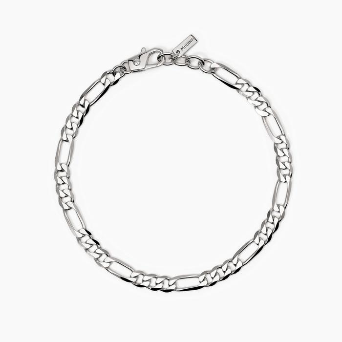 Bracelet homme en argent avec chaîne Millennium