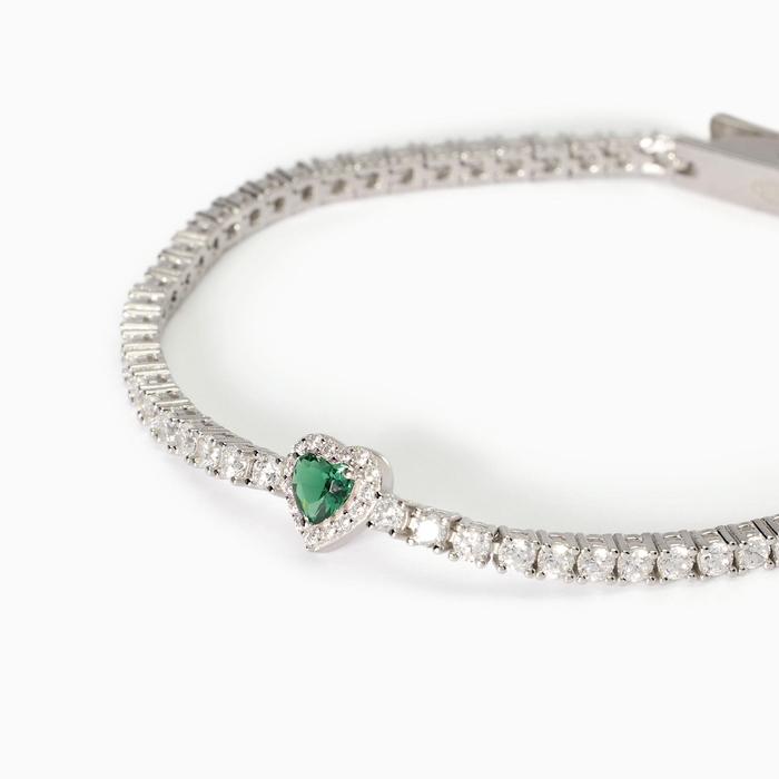 Bracciale tennis donna con smeraldo Love Affair