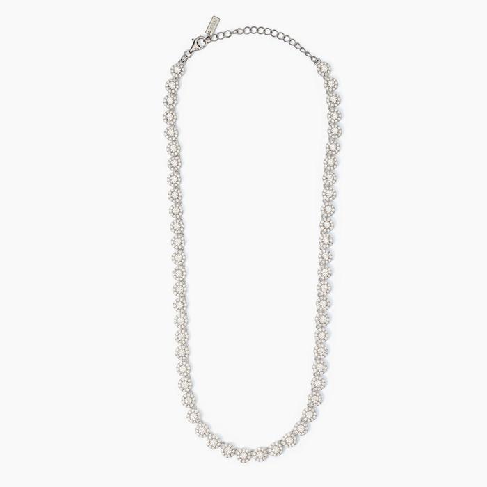 Collier tennis milanaisienne en argent avec zircone
