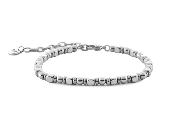 Bracciale Ematite e Acciaio