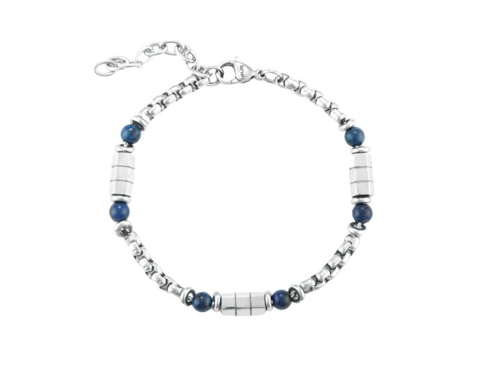Bracelet Lapis et Acier