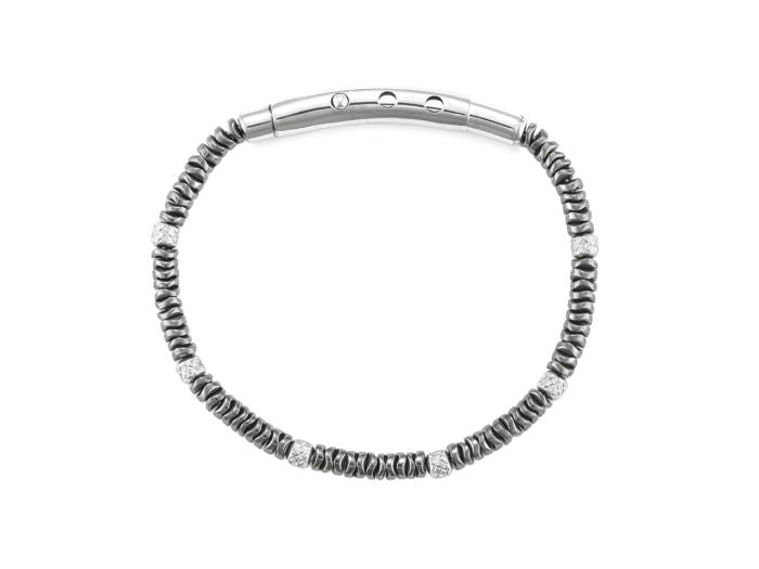 Bracelet rondelle en hématite