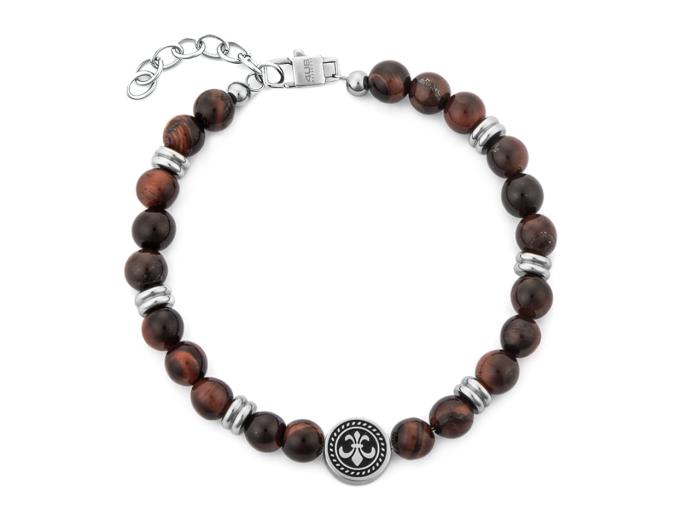 BRACCIALE GIGLIO E PIETRA RED TIGER