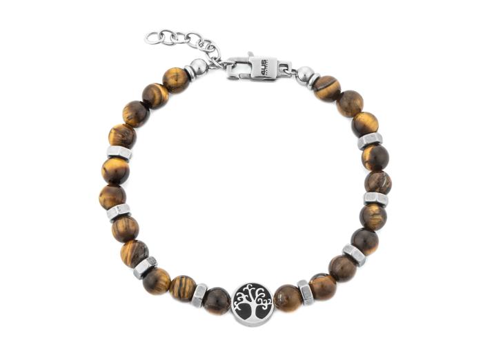 BRACCIALE ALBERO E YELLOW TIGER EYE