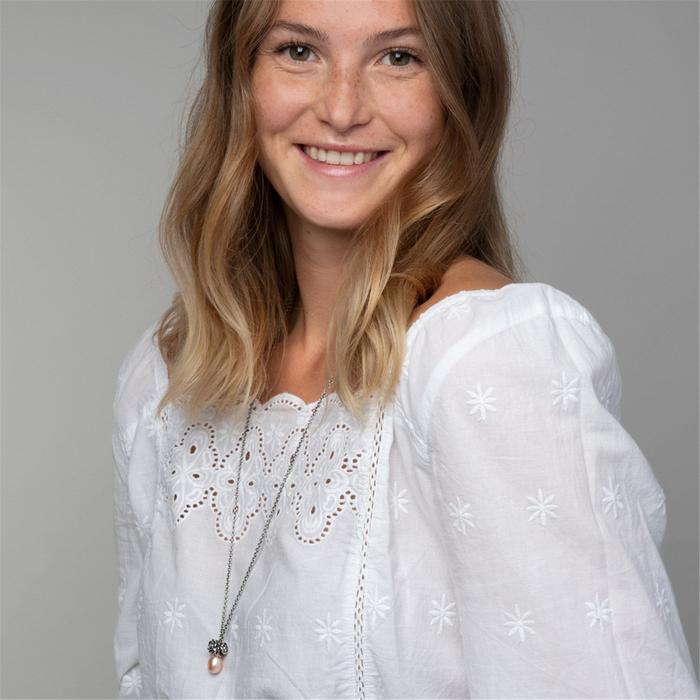 Collana d'Argento con Perla Rosa