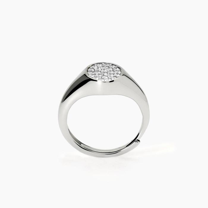 Chevalier ring with zirconia Chevalier