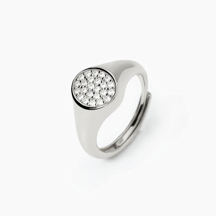Chevalier ring with zirconia Chevalier