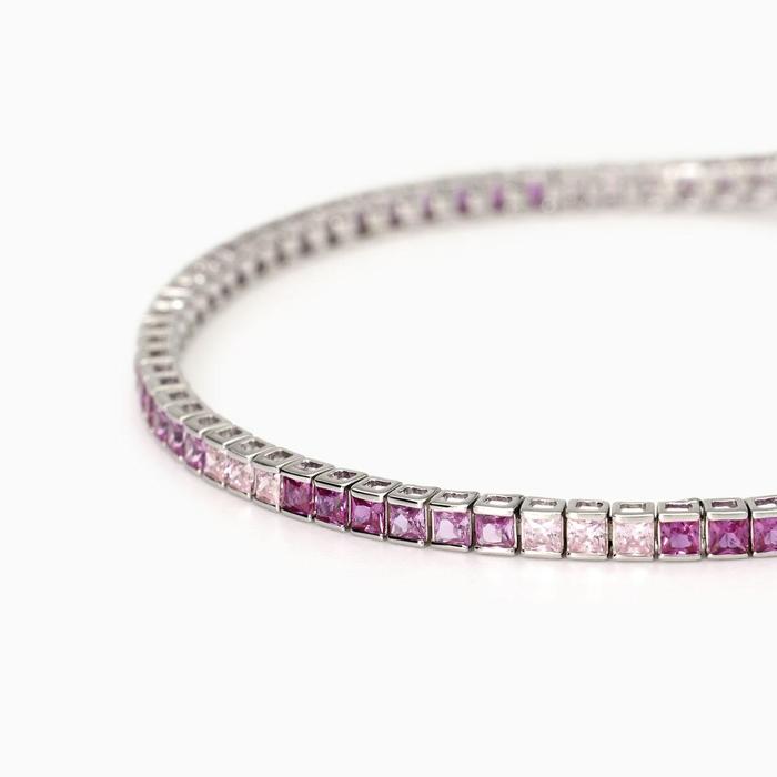 Bracelet de tennis en tourmaline synthétique Tennis Club