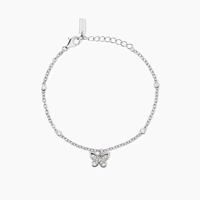 Spring Life Butterfly Chain Silver Bracelet