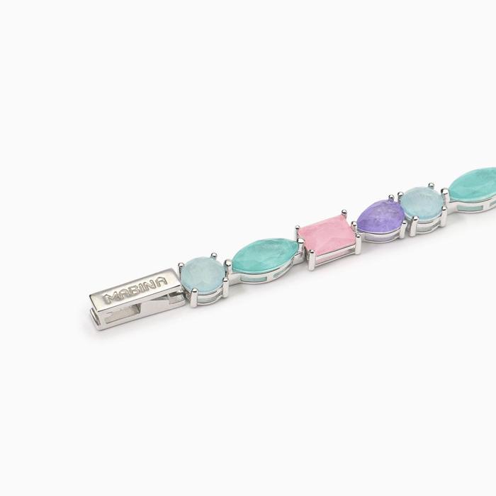 Santorini multicolor fusion stone bracelet