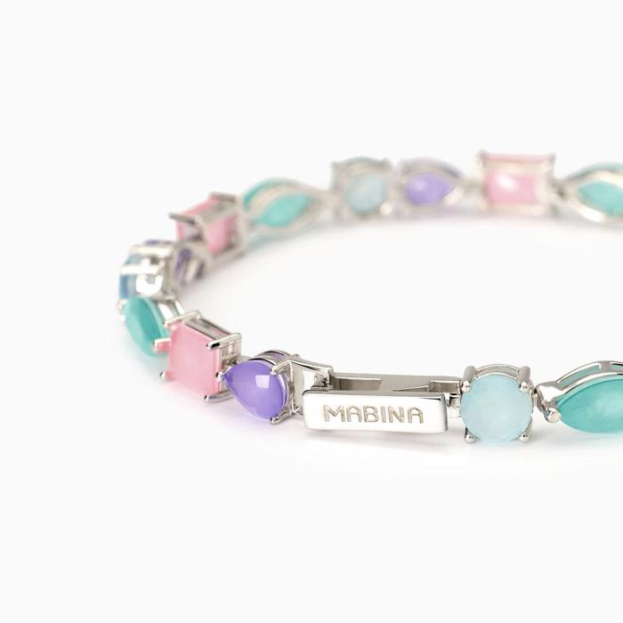 Santorini multicolor fusion stone bracelet