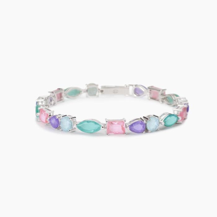 Santorini multicolor fusion stone bracelet