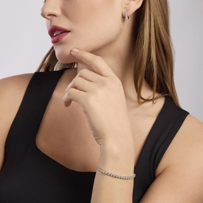 Heart Cut Zirconia Tennis Bracelet Stupendo Thought