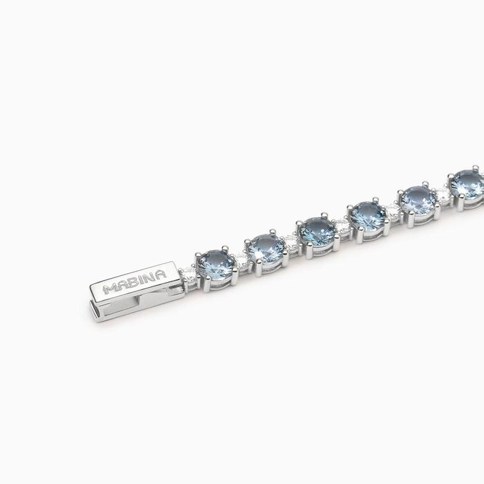 Bracelet Chapeau en aigue-marine synthétique