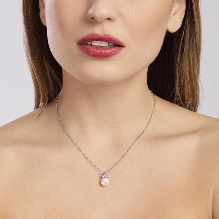 Synthetic Aquamarine Pendant Necklace Wedding Invitation