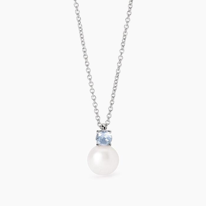 Synthetic Aquamarine Pendant Necklace Wedding Invitation