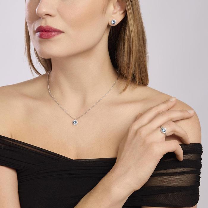 Revival Synthetic Aquamarine Pendant Choker