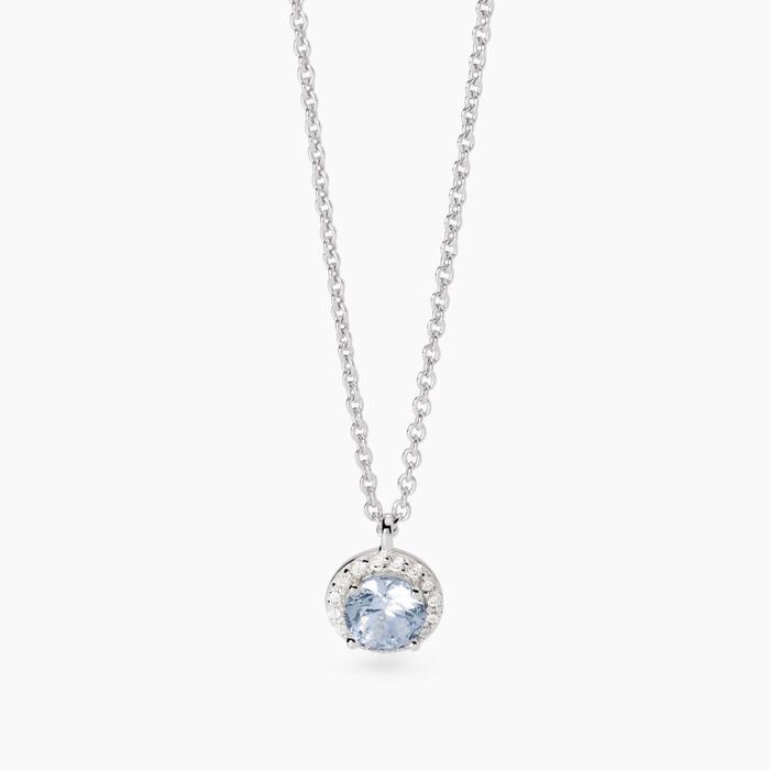 Revival Synthetic Aquamarine Pendant Choker