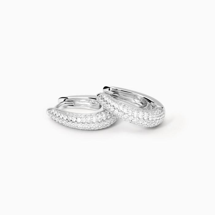 Orecchini in argento con zirconi Cleopatra