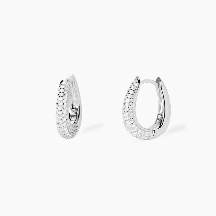 Orecchini in argento con zirconi Cleopatra