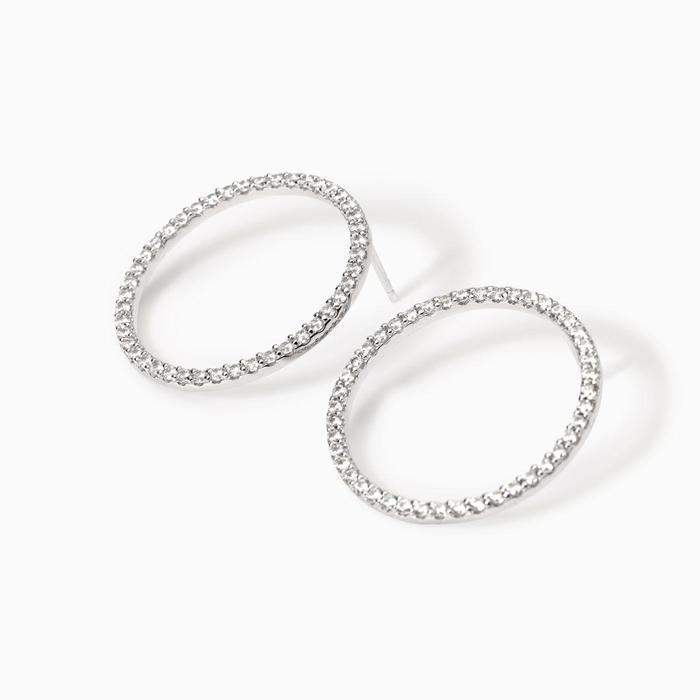 Boucles d'oreilles créoles en argent soleil