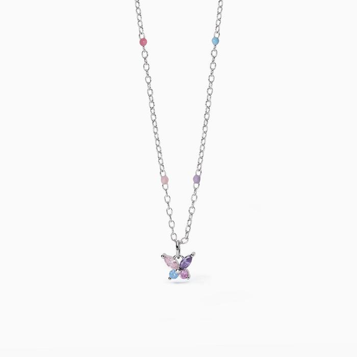 Collier ras du cou pour fille avec pendentif papillon Secret Garden