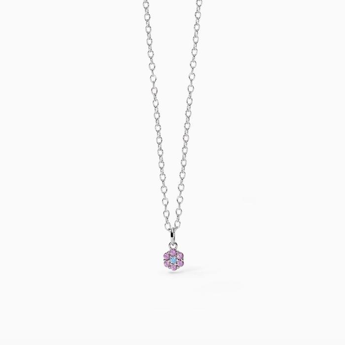 Collier ras du cou pour fille avec pendentif fleur Fior Fiore