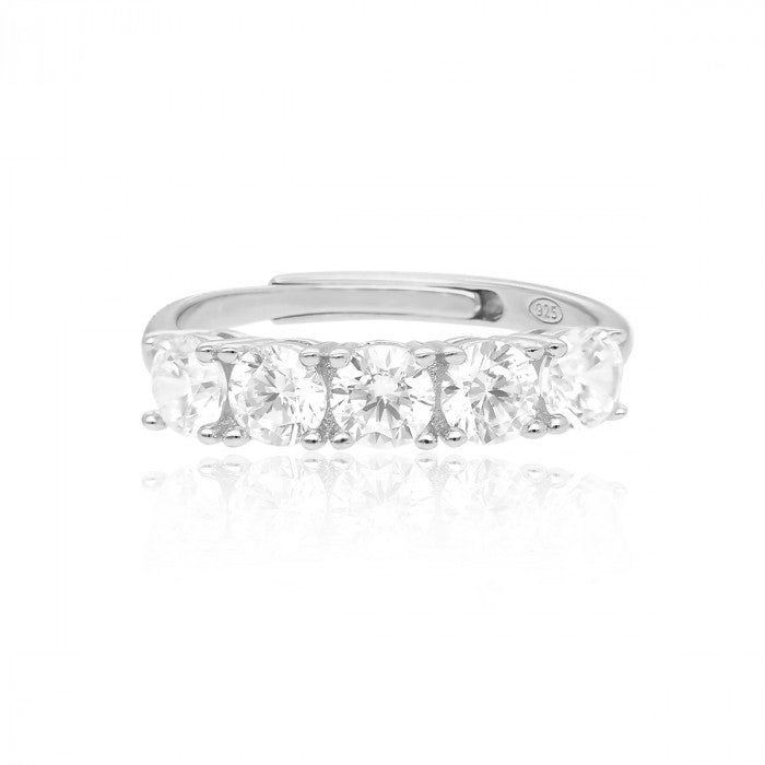 BAGUE RIVIERA CINQ PIERRES