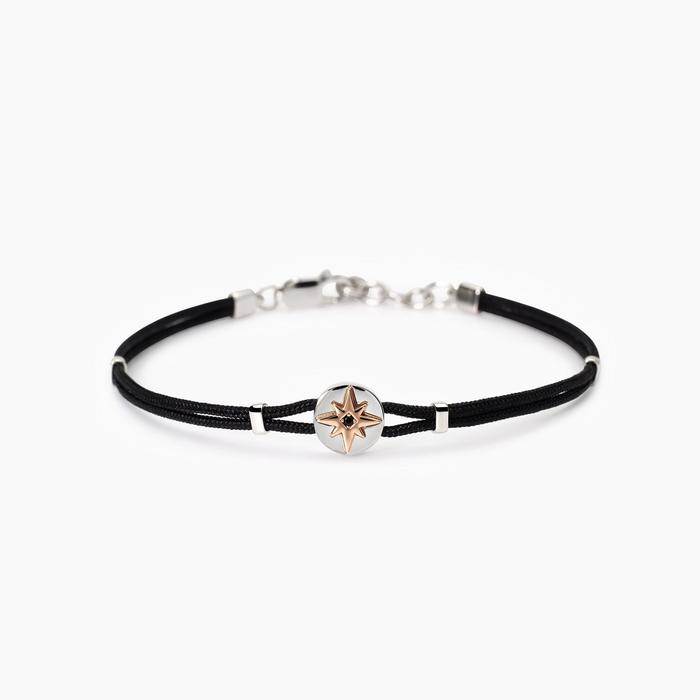 Bracciale uomo con rosa dei venti Cruise