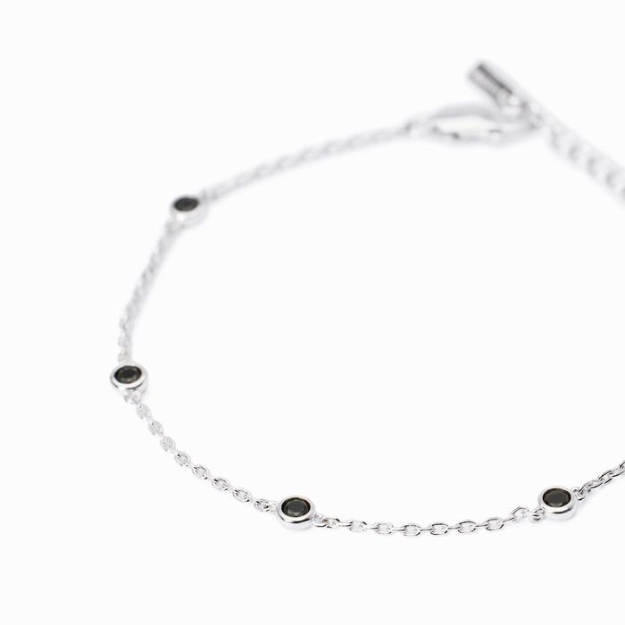 Bracelet homme avec chaîne et zircone Spotlight