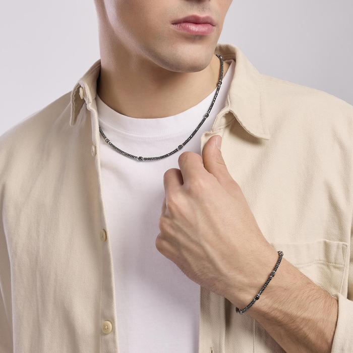 Collier pour homme avec rondelles Route 66