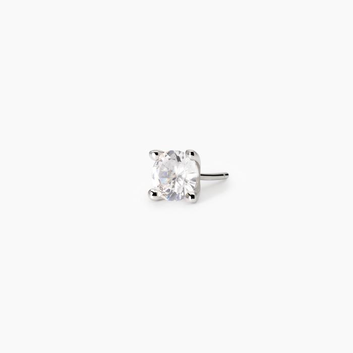 Men's earring with zirconia Point of view