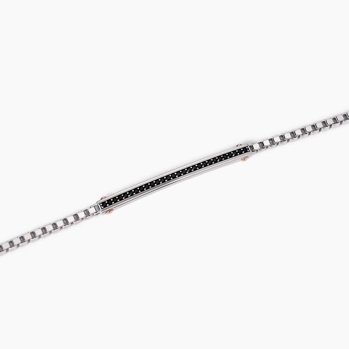 Bracelet homme avec détails plaqués or rose Cosmopolitan