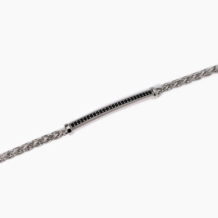 Men's bracelet with Singapore spike chain