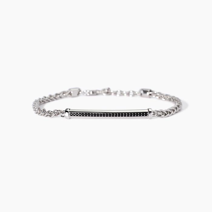 Men's bracelet with Singapore spike chain