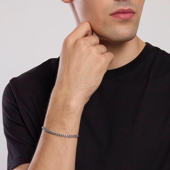 Bracciale uomo con catena groumette Denim